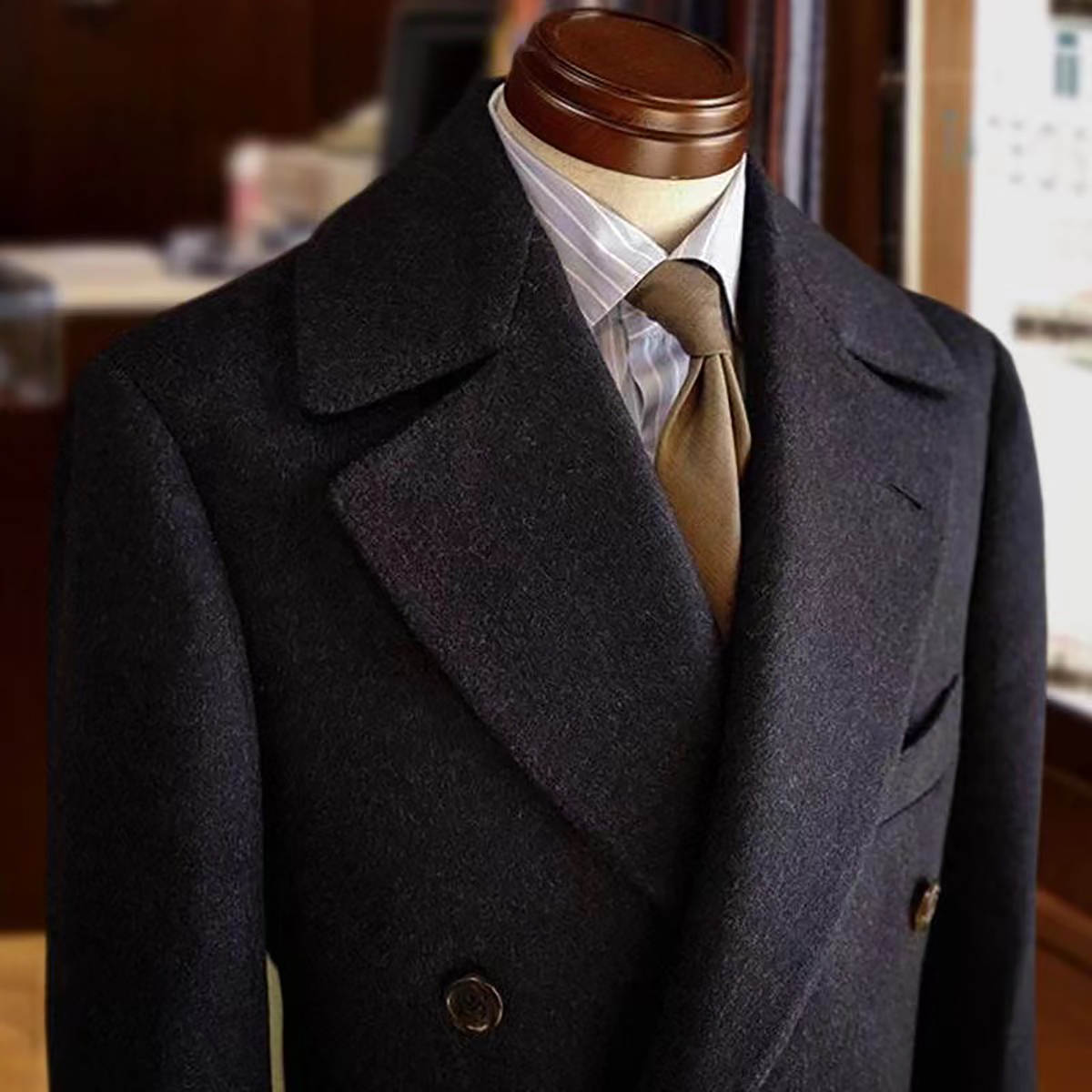 Men'S Formal Wear In Winter - Customized Vintage Fashion Wool Mens Coat