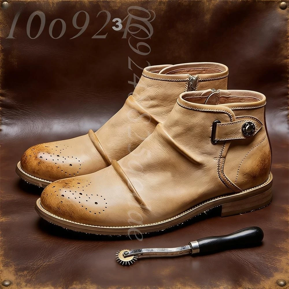 Men's Brogue Toe Ankle Boots,  - đánh giá và giá Formal Men Daily Wear Footwear