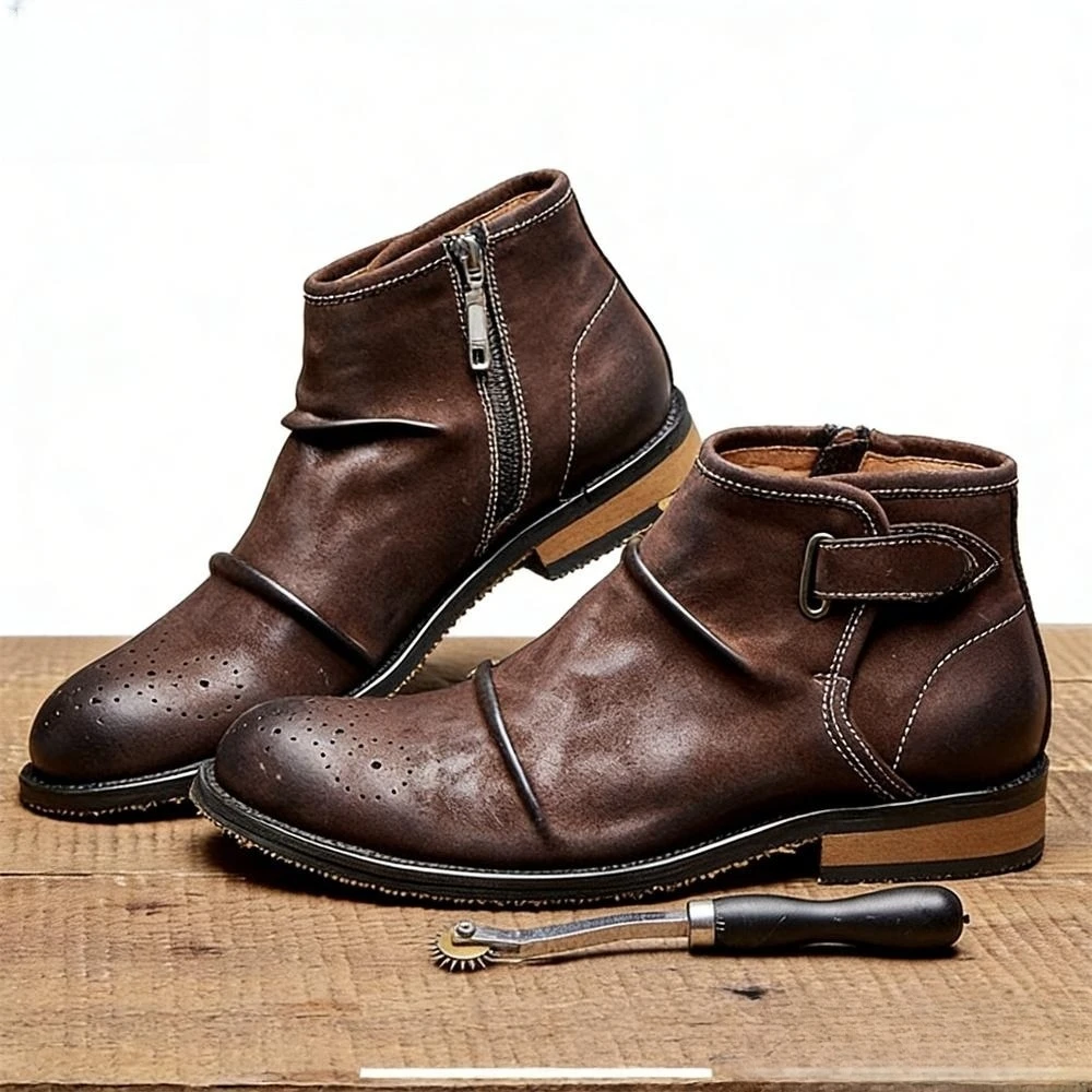 Men's Brogue Toe Ankle Boots,  - đánh giá và giá Formal Men Daily Wear Footwear