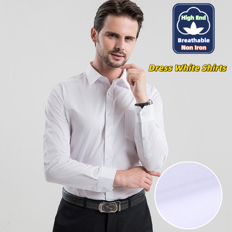 Business Man Dress White Shirt - đánh giá và giá High End Men'S Formal Wear
