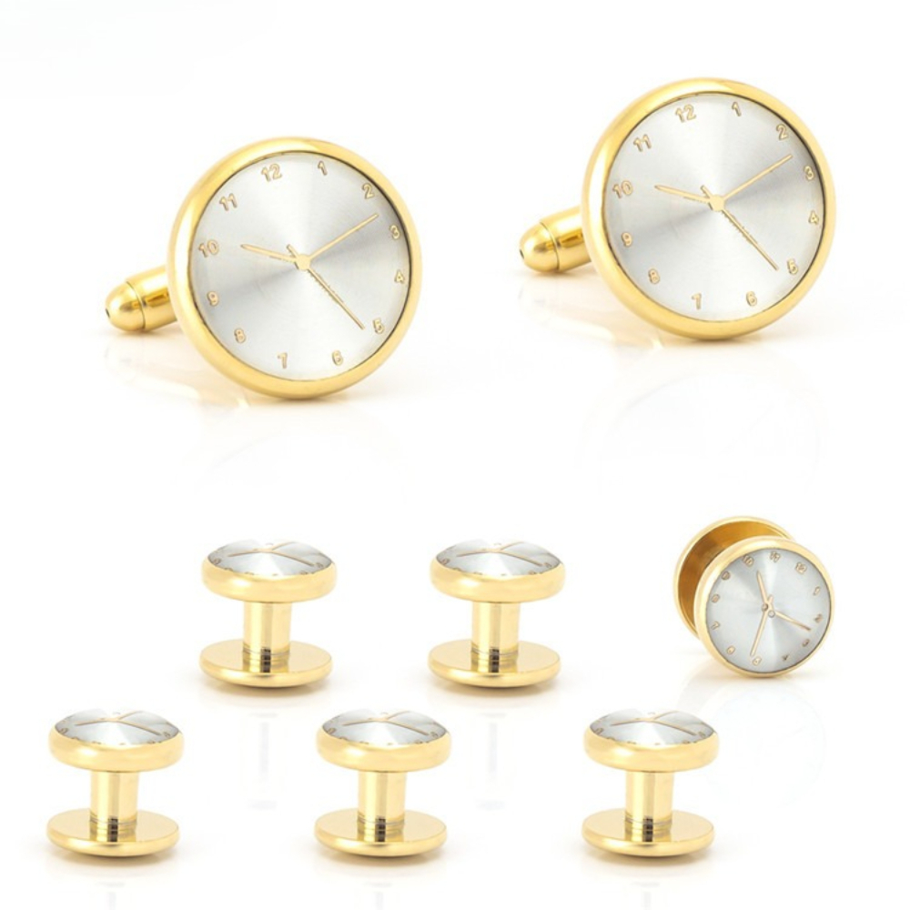 Time Aesthetics Gold Silver Cl - đánh giá và giá Cufflinks Silver Set