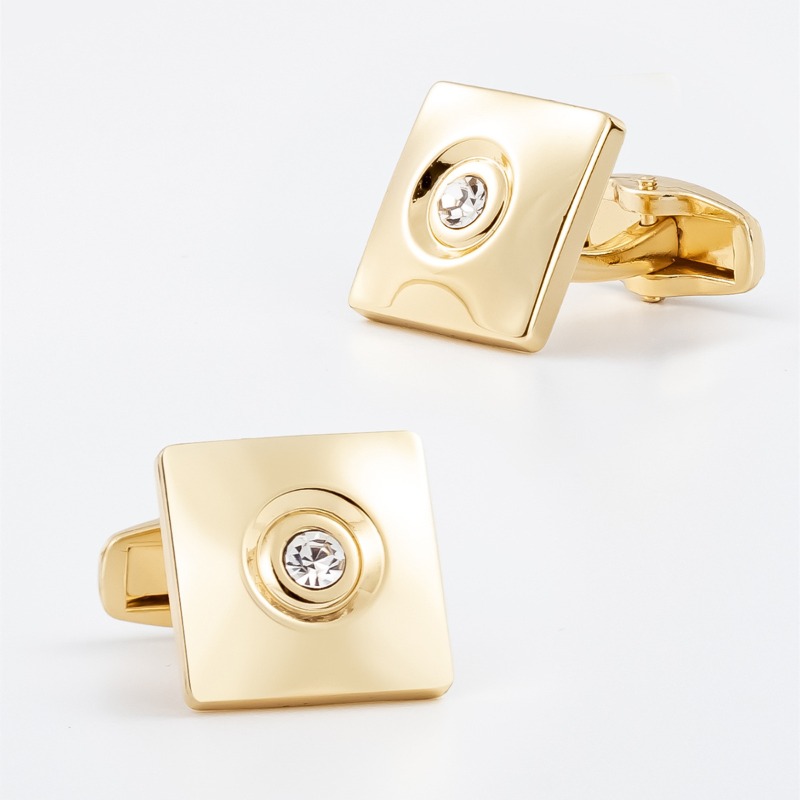 Light Luxury Gold Silver Squar - đánh giá và giá Cufflinks Silver Set