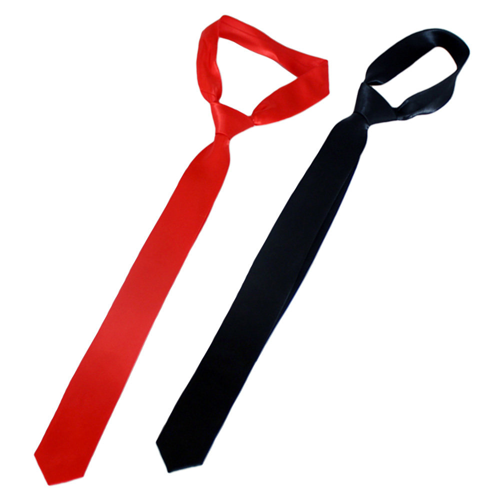 2Pcs Black Red Solid Color Tie - đánh giá và giá Men Formal Wear Red