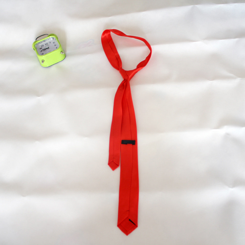 2Pcs Black Red Solid Color Tie - đánh giá và giá Men Formal Wear Red