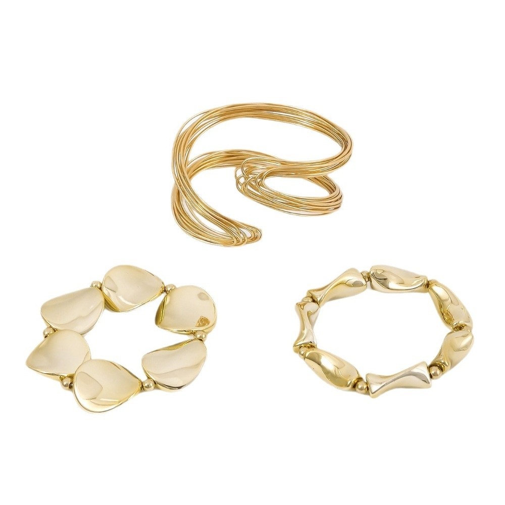 New Irregular Open Cuff Bracel - đánh giá và giá Cufflinks Silver Set