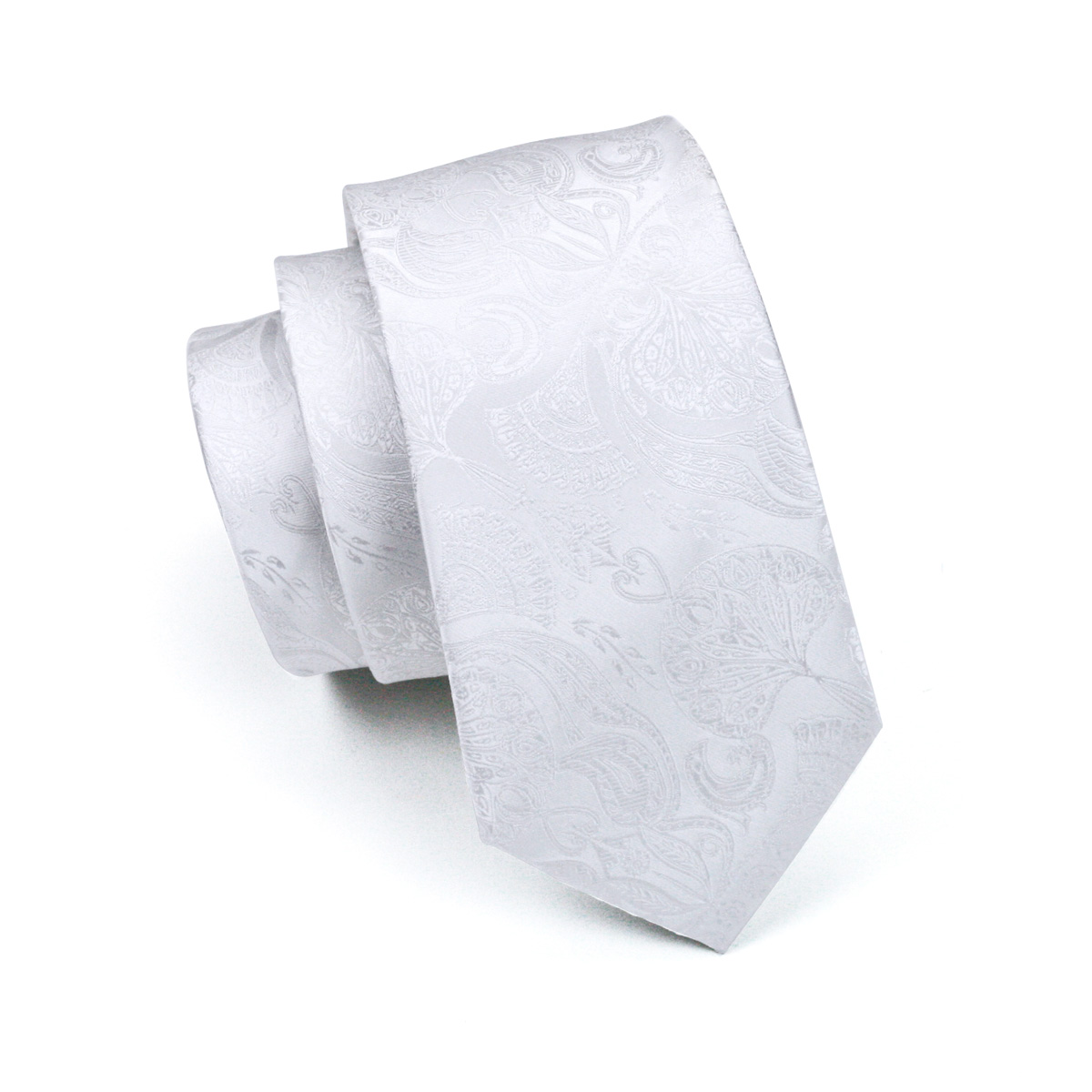 FA-393 Cà Vạt Nam Trắng Họa Ti - đánh giá và giá Cufflinks Silver Set