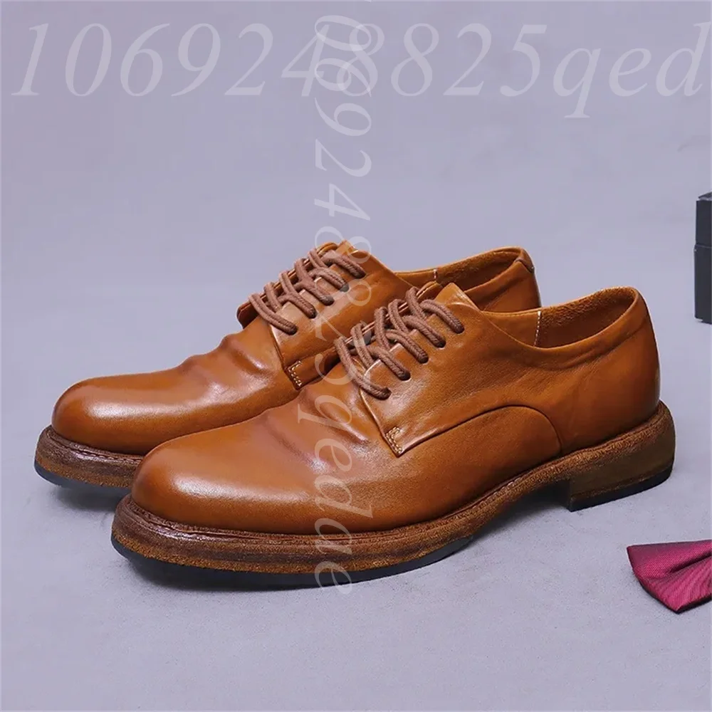 Men's Handmade Vintage Lace-Up - đánh giá và giá Formal Men Daily Wear Footwear