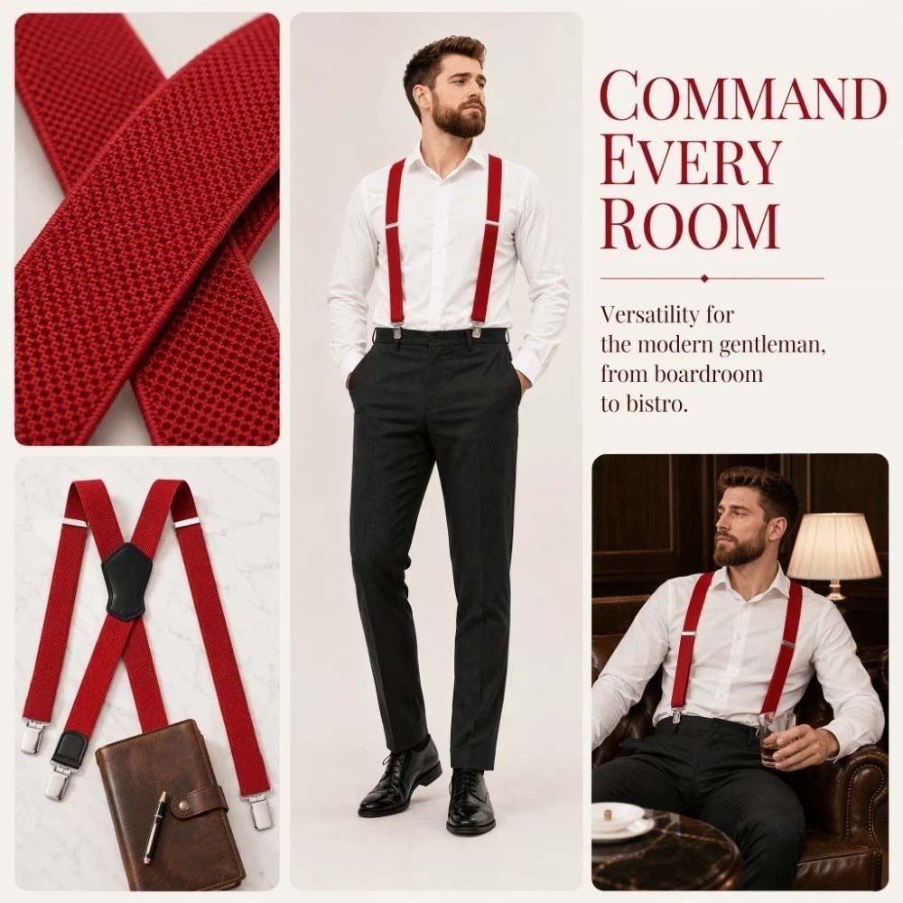 Elastic Heavy Duty Suspenders  - đánh giá và giá Suspender Clip Formal