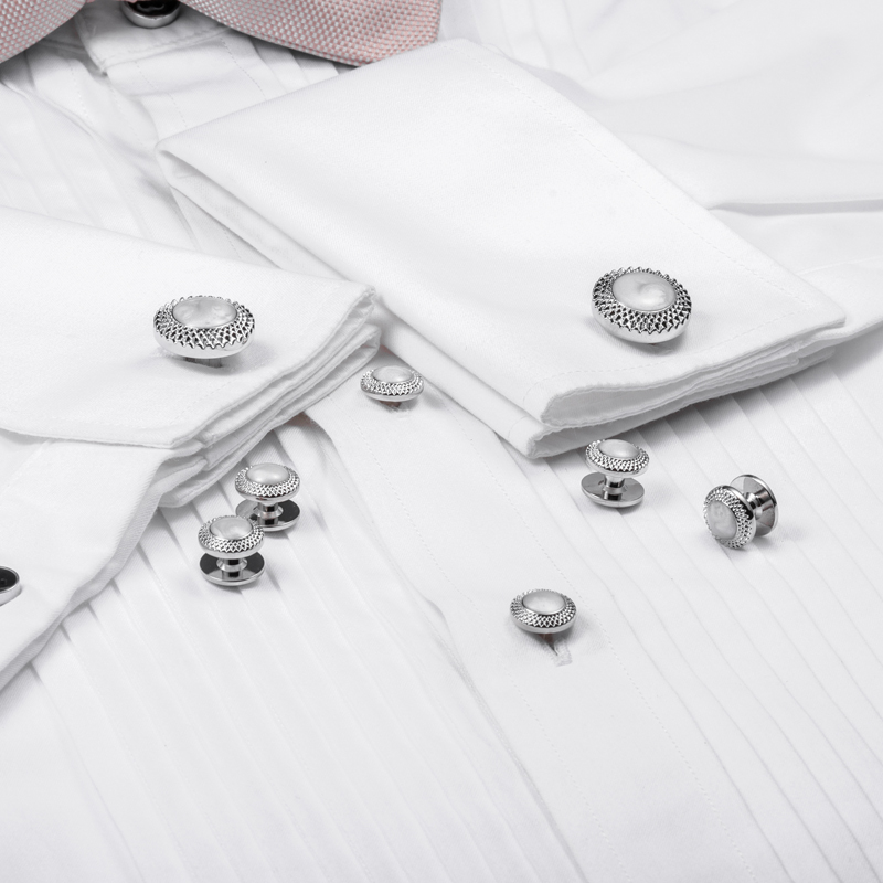 HAWSON Silver Plated Opal Shel - đánh giá và giá Cufflinks Silver Set