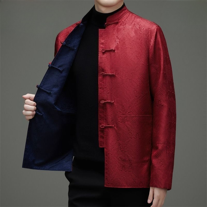 Tang-style Men Long-sleeved Do - đánh giá và giá Men'S Style Formal Wear